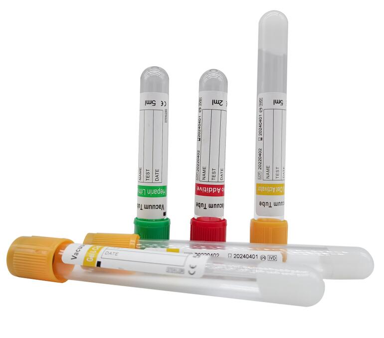 Vacuum blood collection tubes